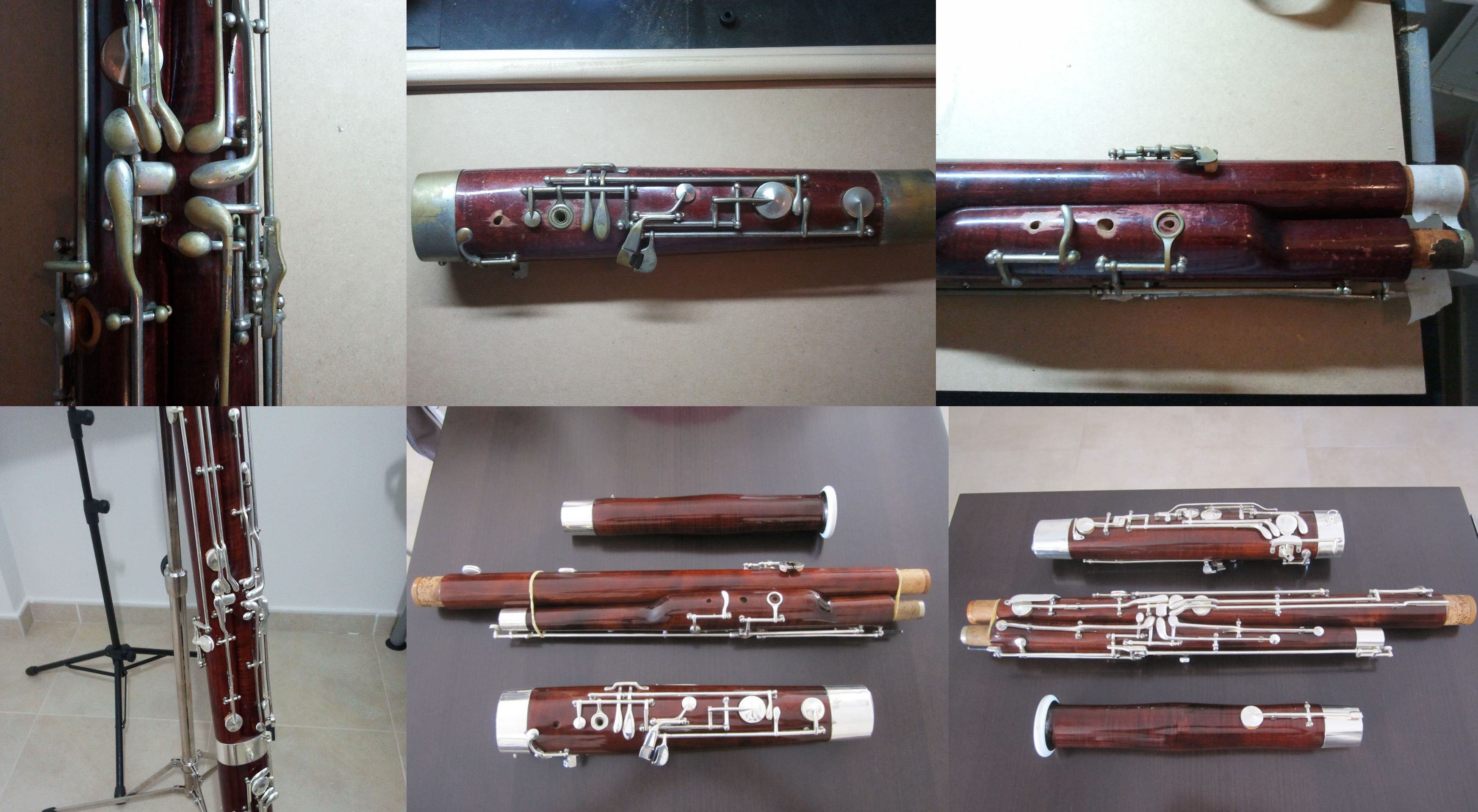 Restauracion completa fagot Kohlert Complete bassoon restoration